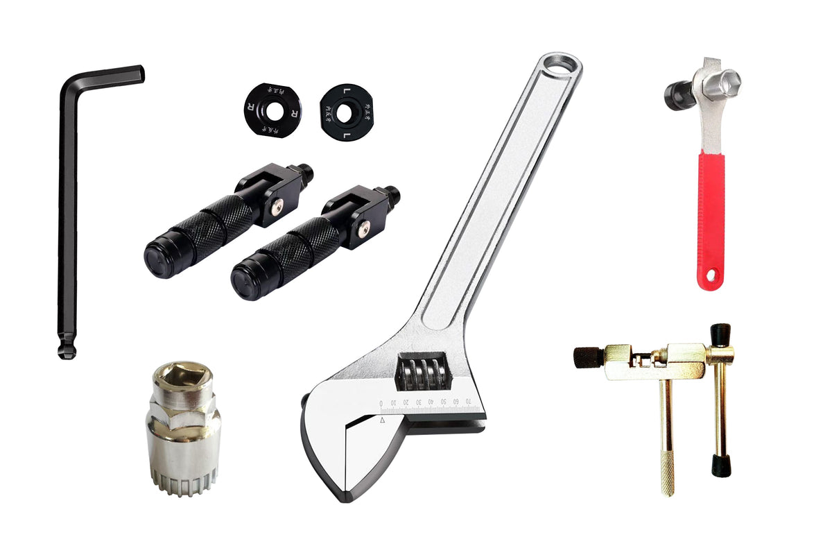 Estribos y kits de herramientas para bicicletas eléctricas de la serie M5